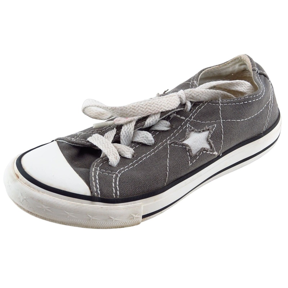Converse One Star Gray‎ Fabric Casual Shoes Toddler Boys Sz 13